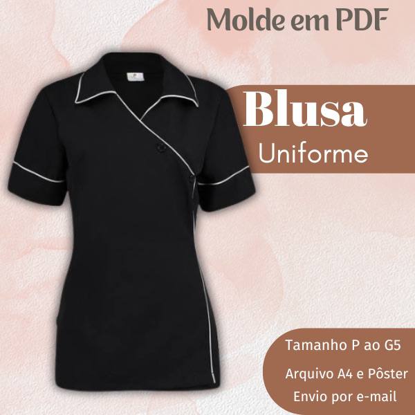 MOLDE EM PDF BLUSA UNIFORME