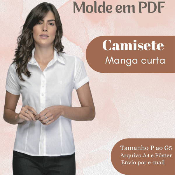 MOLDE EM PDF CAMISETE MANGA CURTA