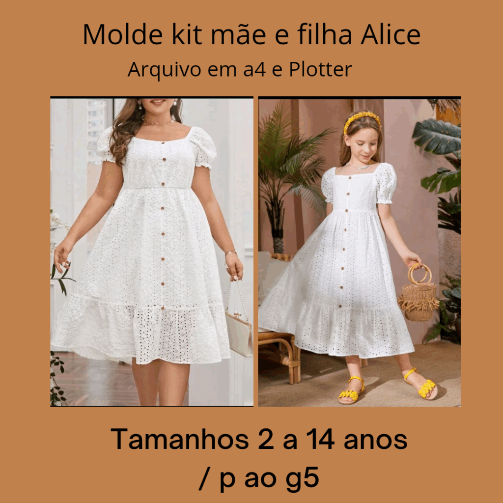 MOLDE KIT MÃE E FILHA ALICE