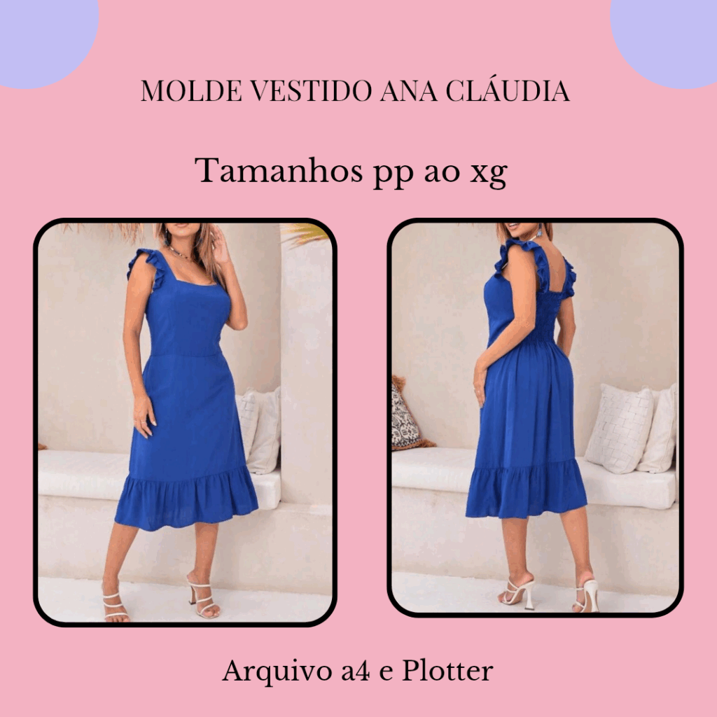 MOLDE VESTIDO ANA CLÁUDIA