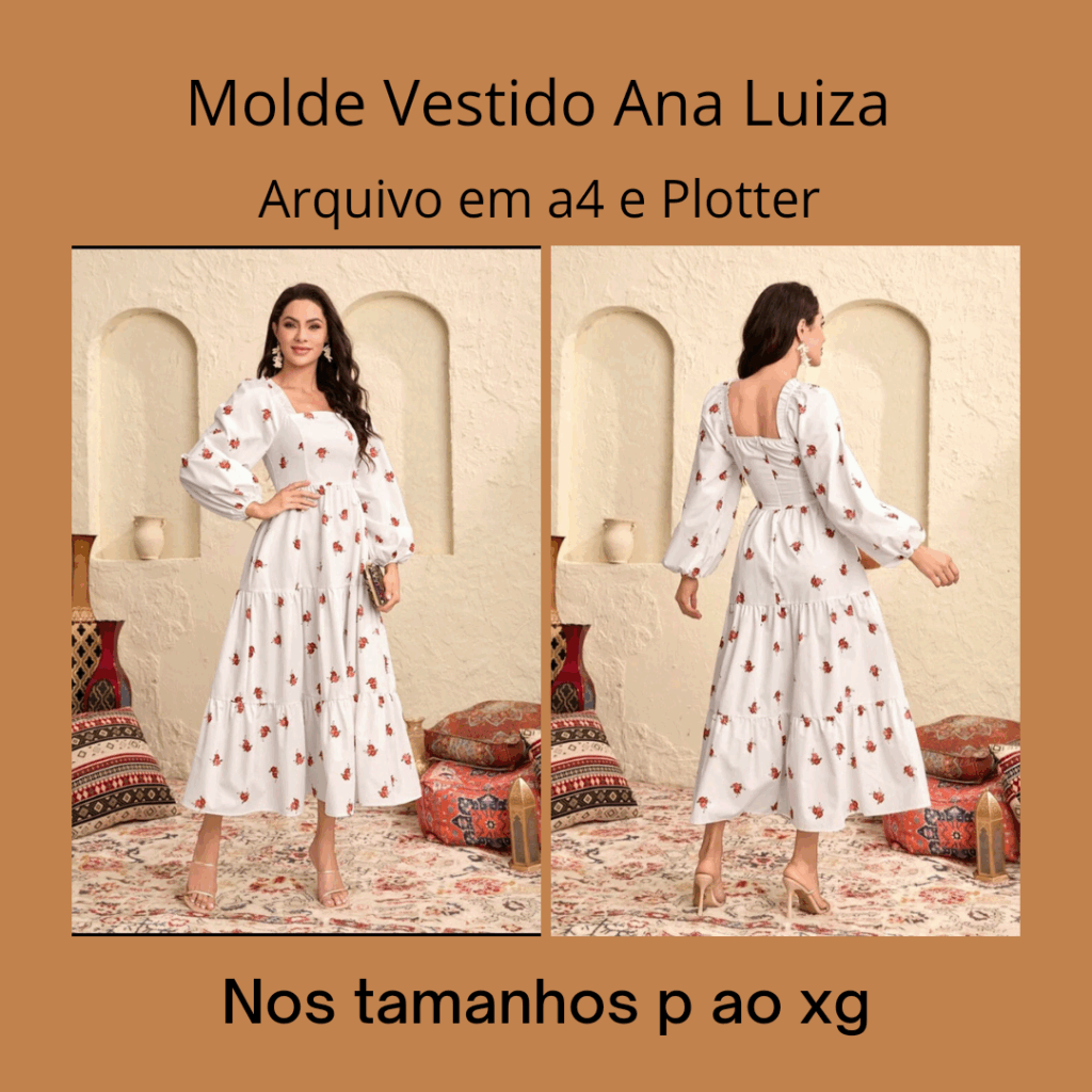 MOLDE VESTIDO ANA LUIZA