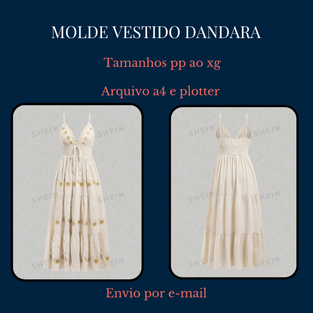 MOLDE VESTIDO DANDARA