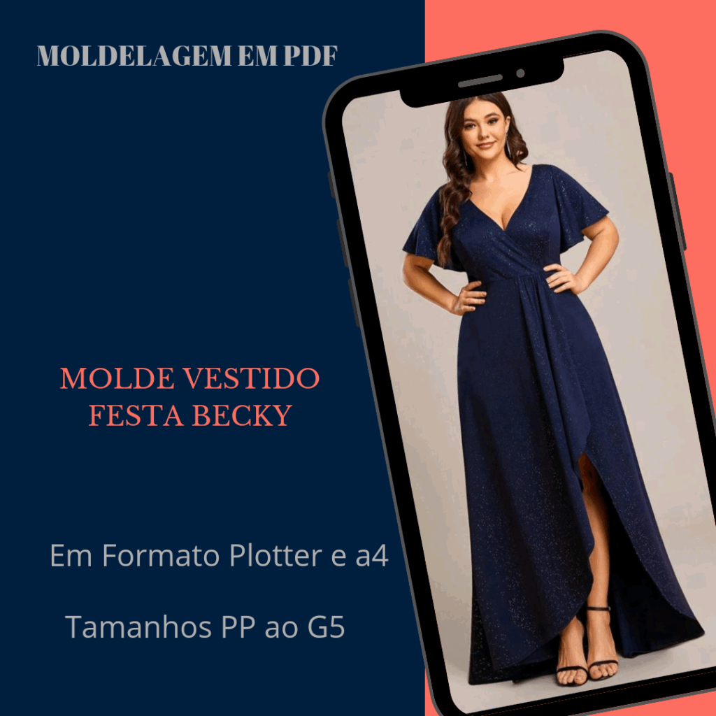 MOLDE VESTIDO FESTA BECKY