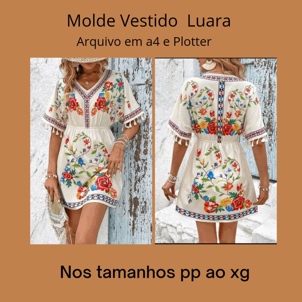 MOLDE VESTIDO LUARA