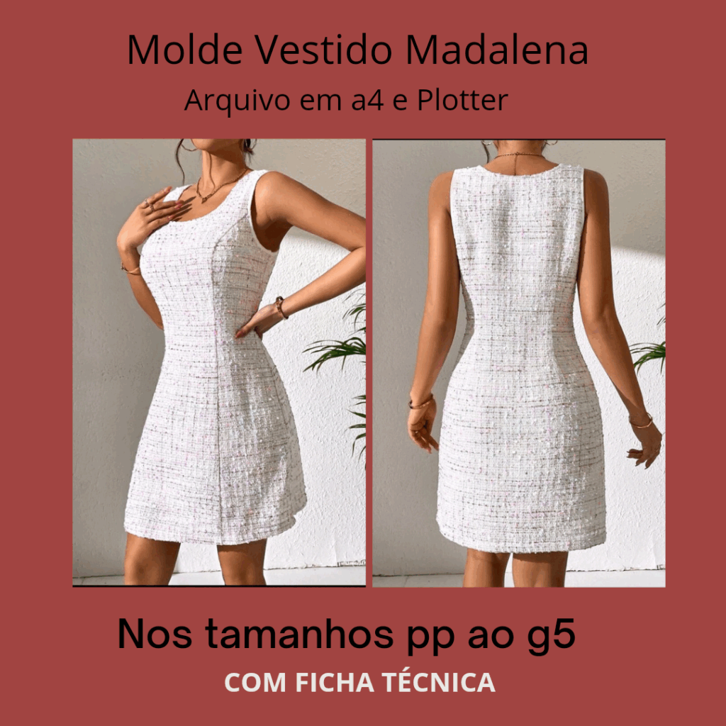 MOLDE VESTIDO MADALENA