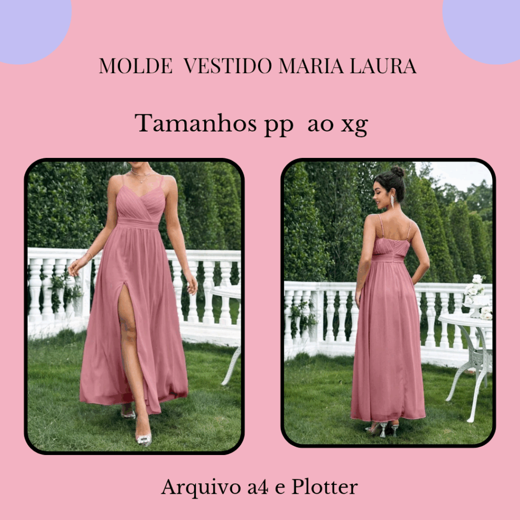 MOLDE VESTIDO MARIA LAURA
