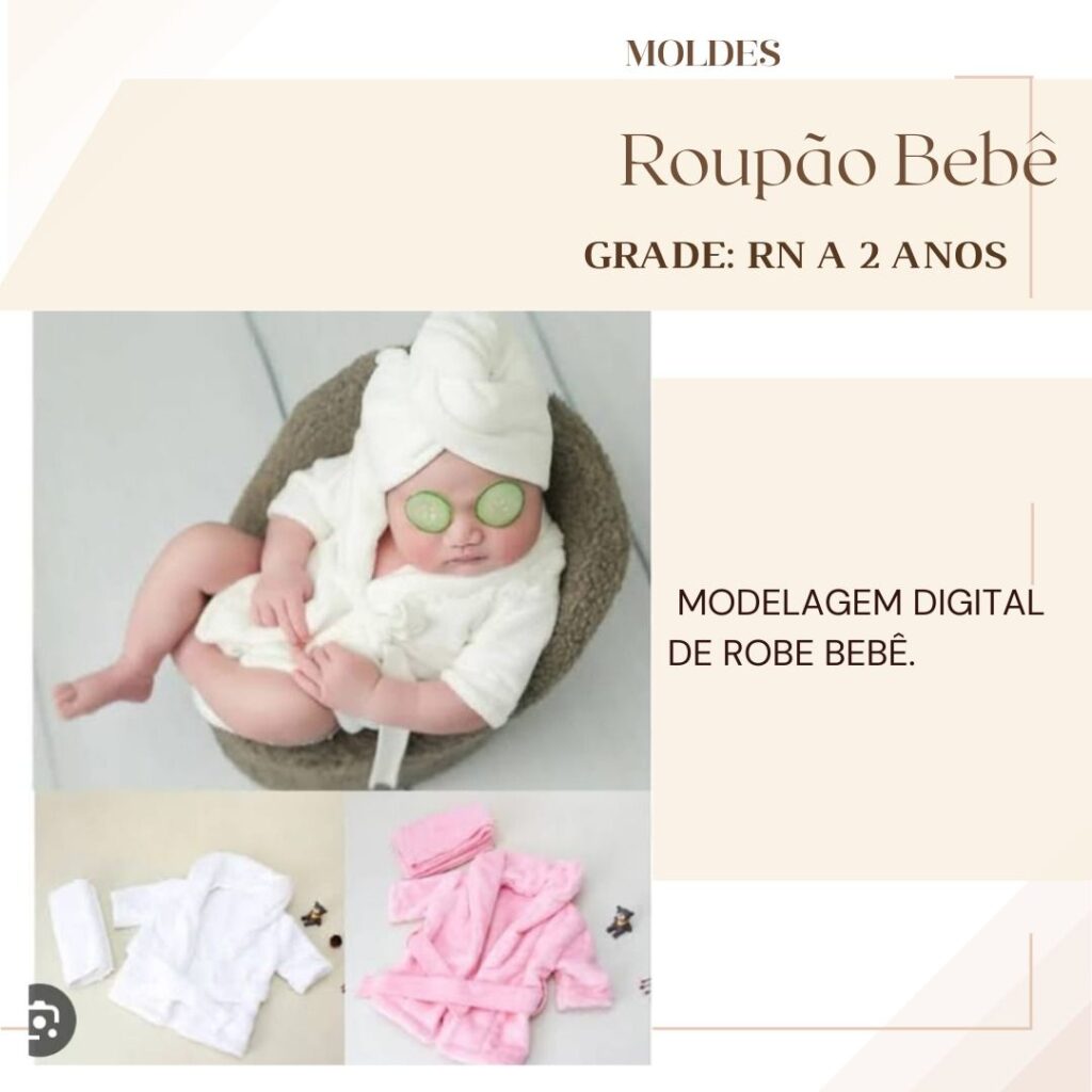 Molde Roupão Bebê
