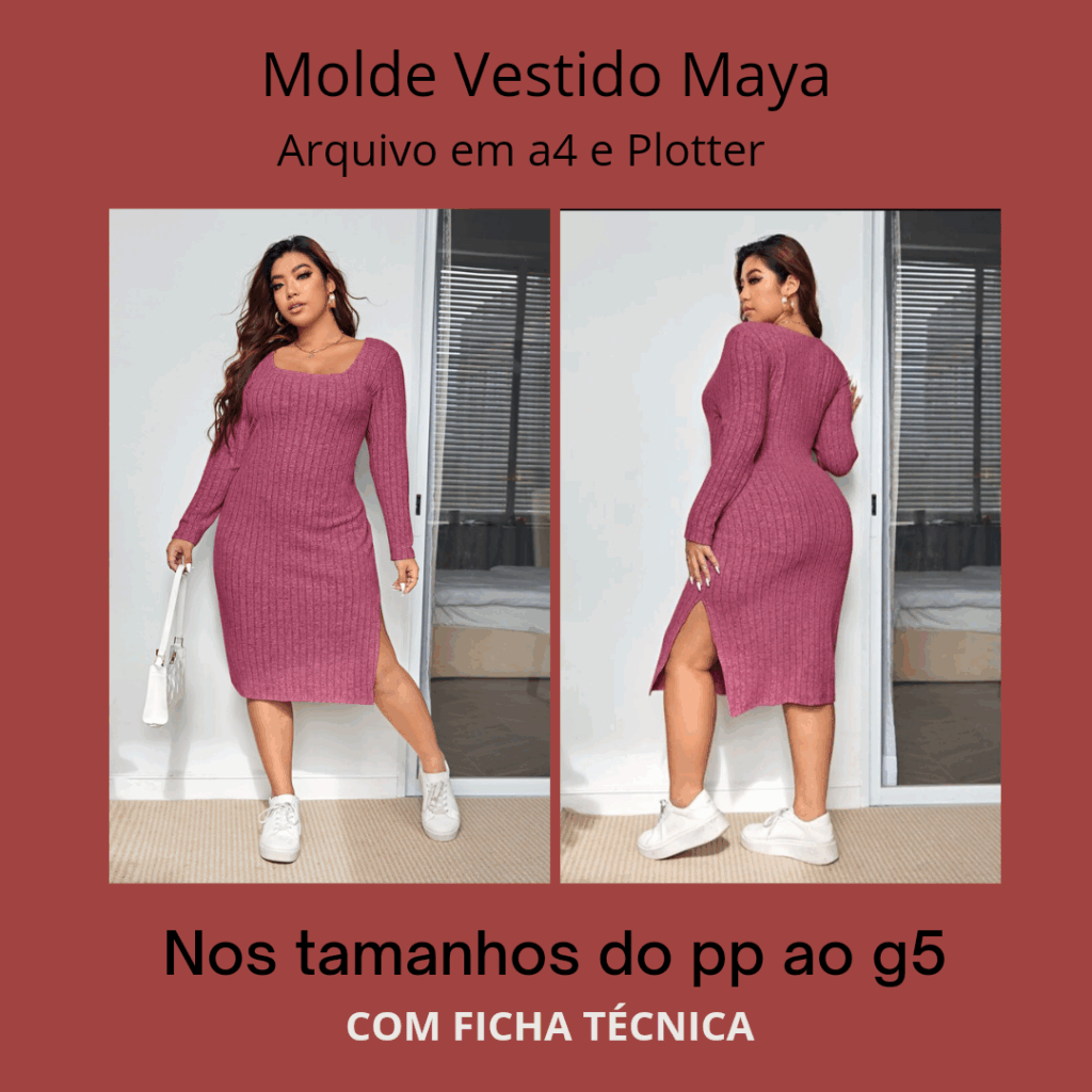 Molde Vestido Maya