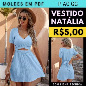 Molde Vestido Natália