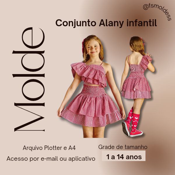 Molde conjunto Alany infantil