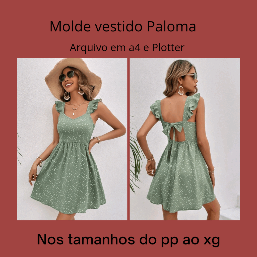 Molde em pdf vestido Paloma