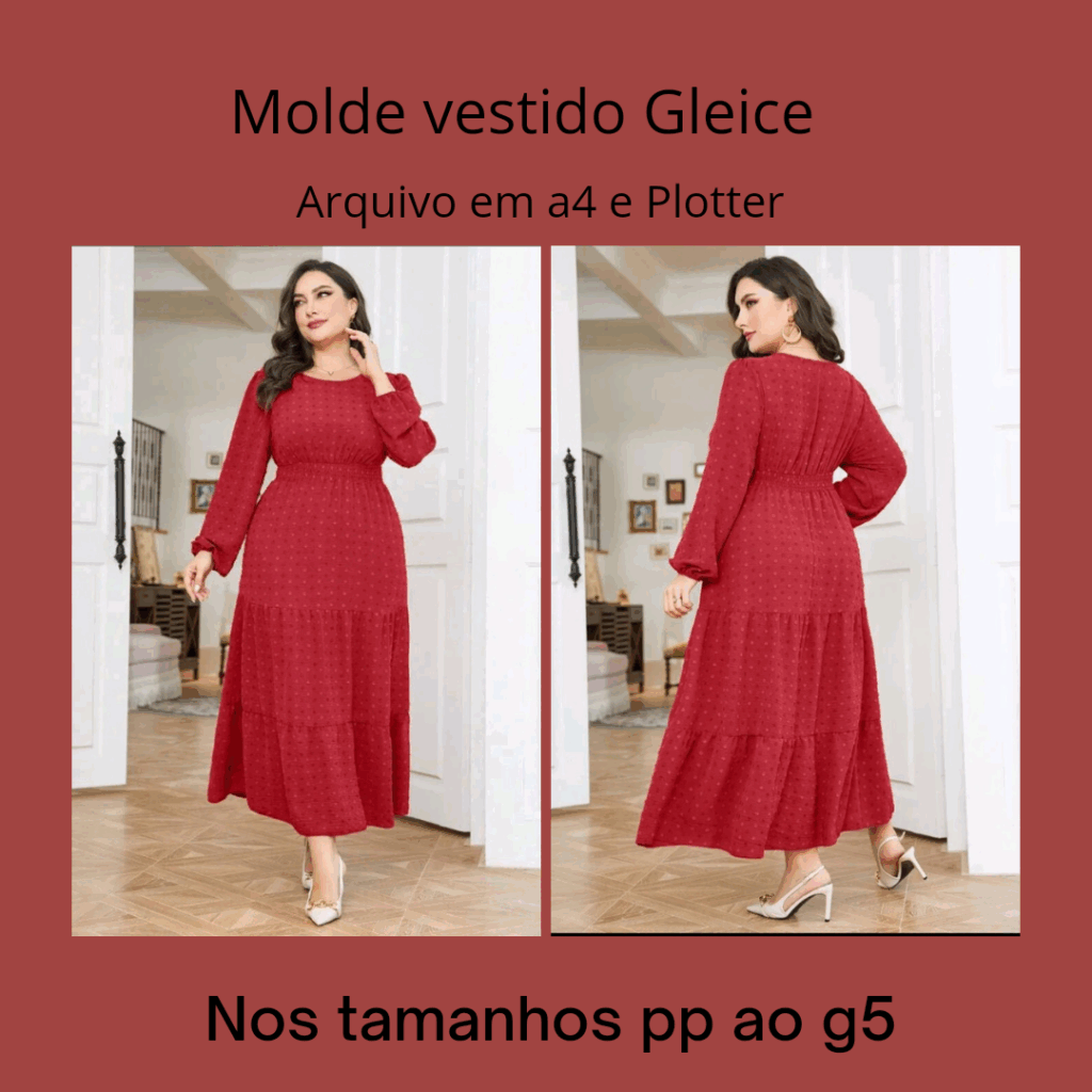 Molde vestido Gleice