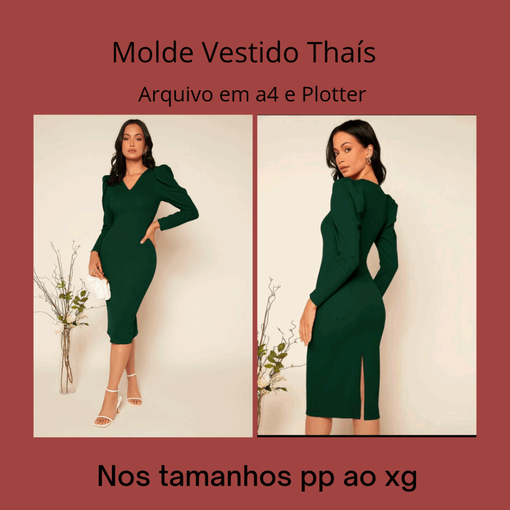 Molde vestido Thaís