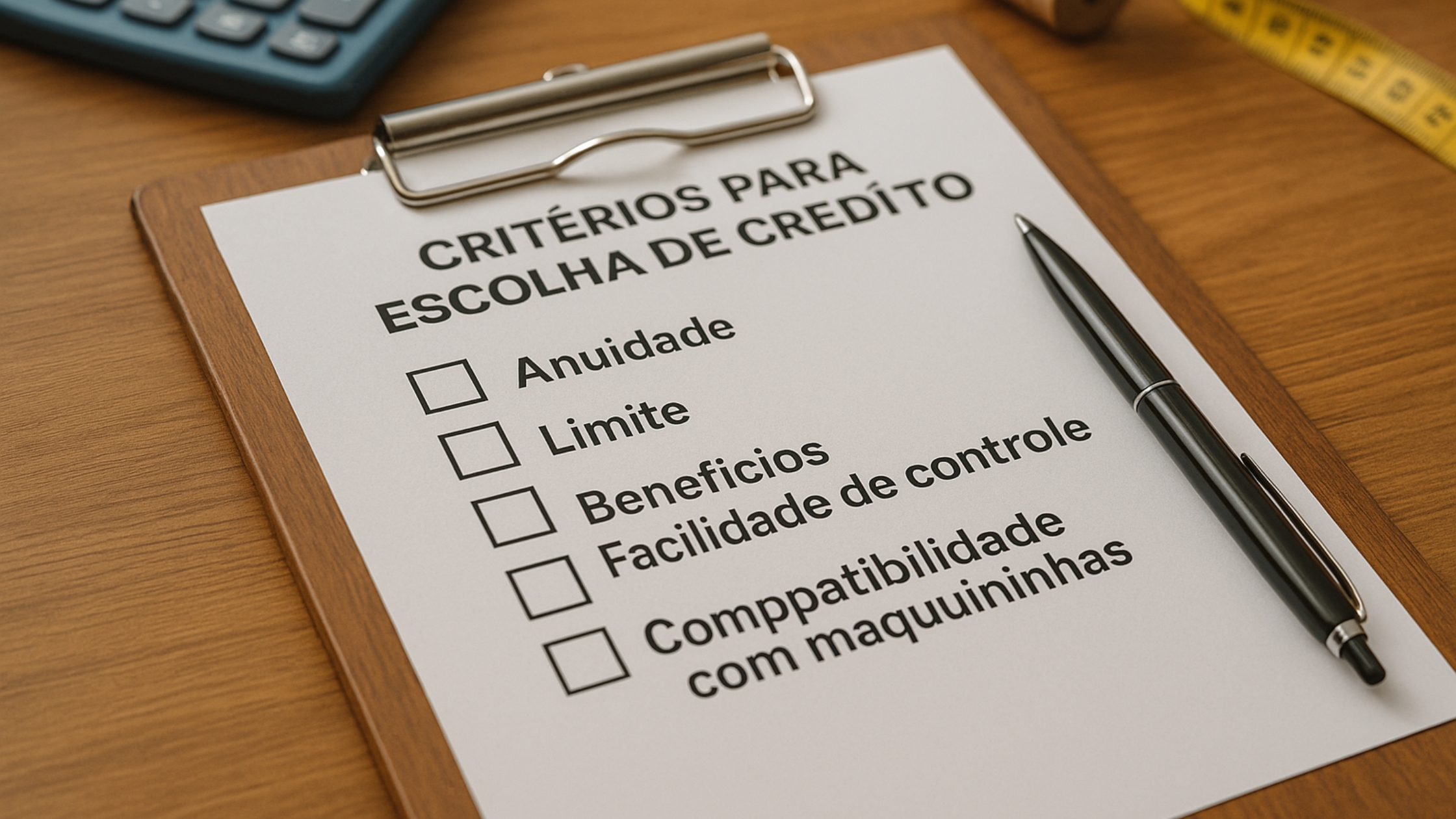O que considerar ao escolher um cartão de crédito para seu ateliê