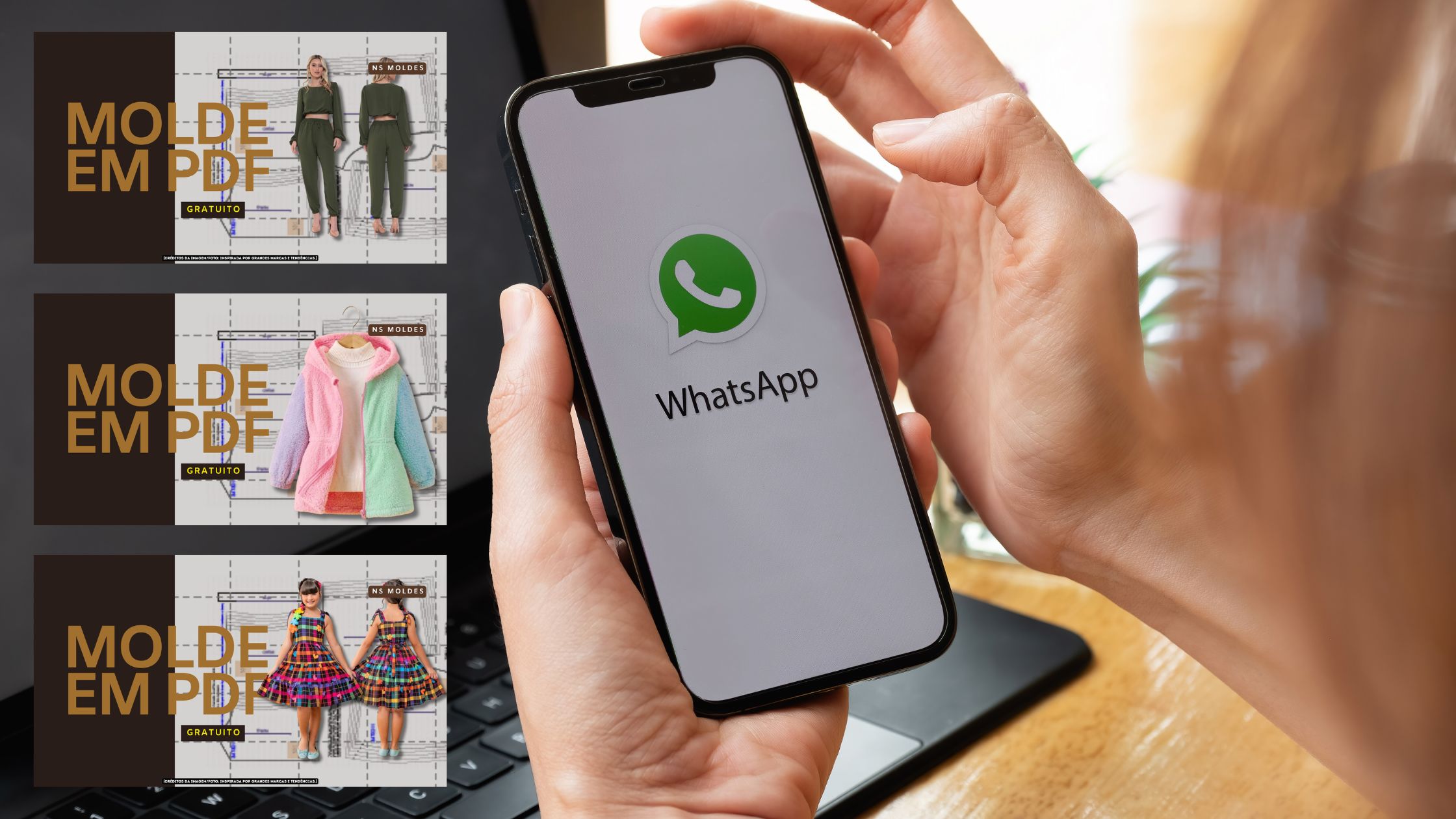 Participe do nosso grupo VIP no WhatsApp e receba moldes gratuitos, ofertas e novidades