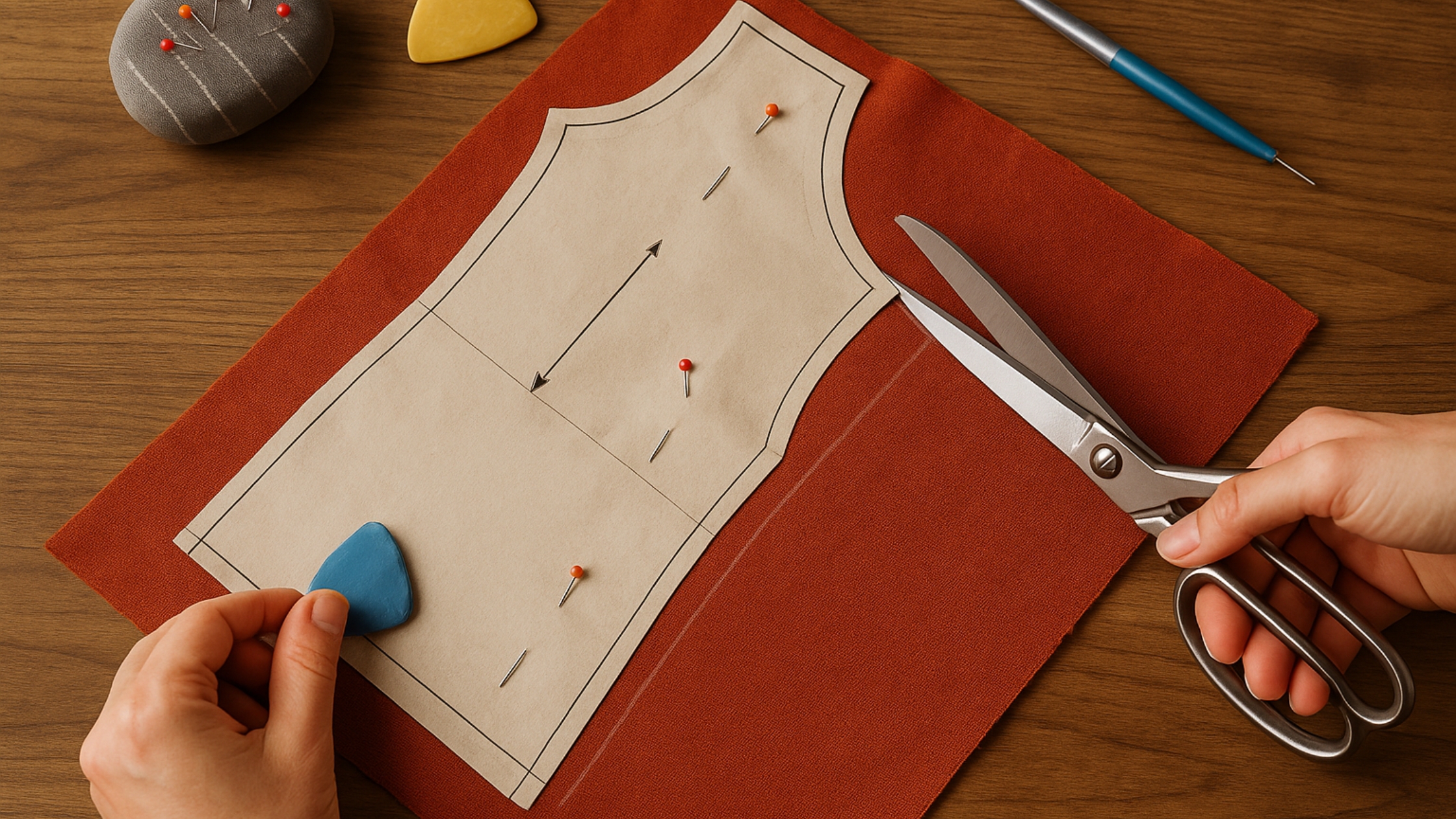 Pular a Etapa de Passar o Molde no Tecido