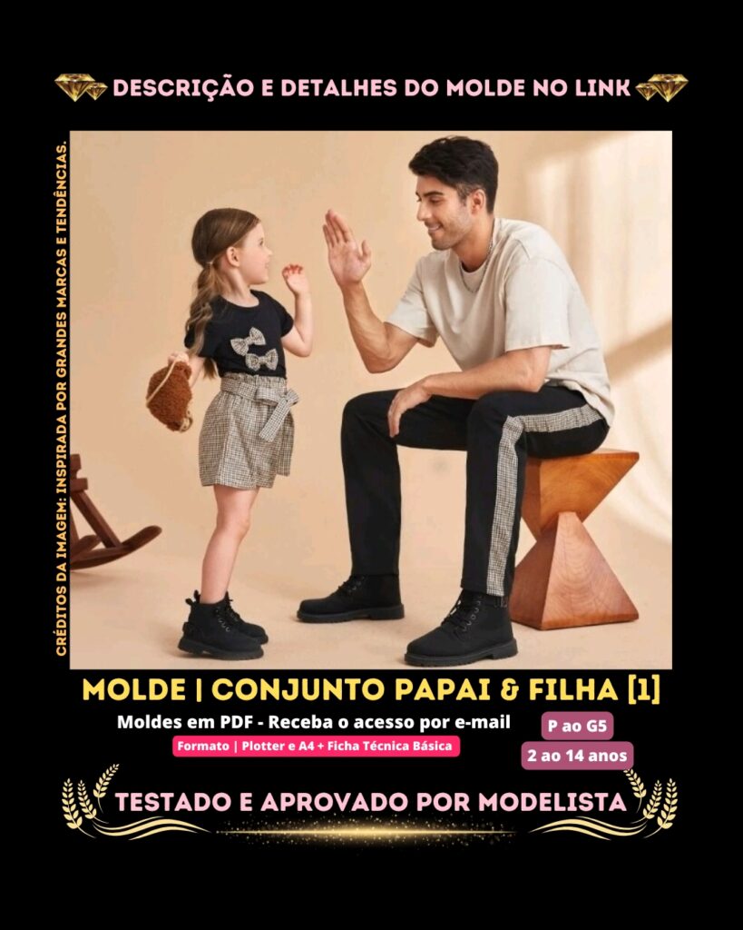Molde em PDF - Conjunto Papai & Filha [1]