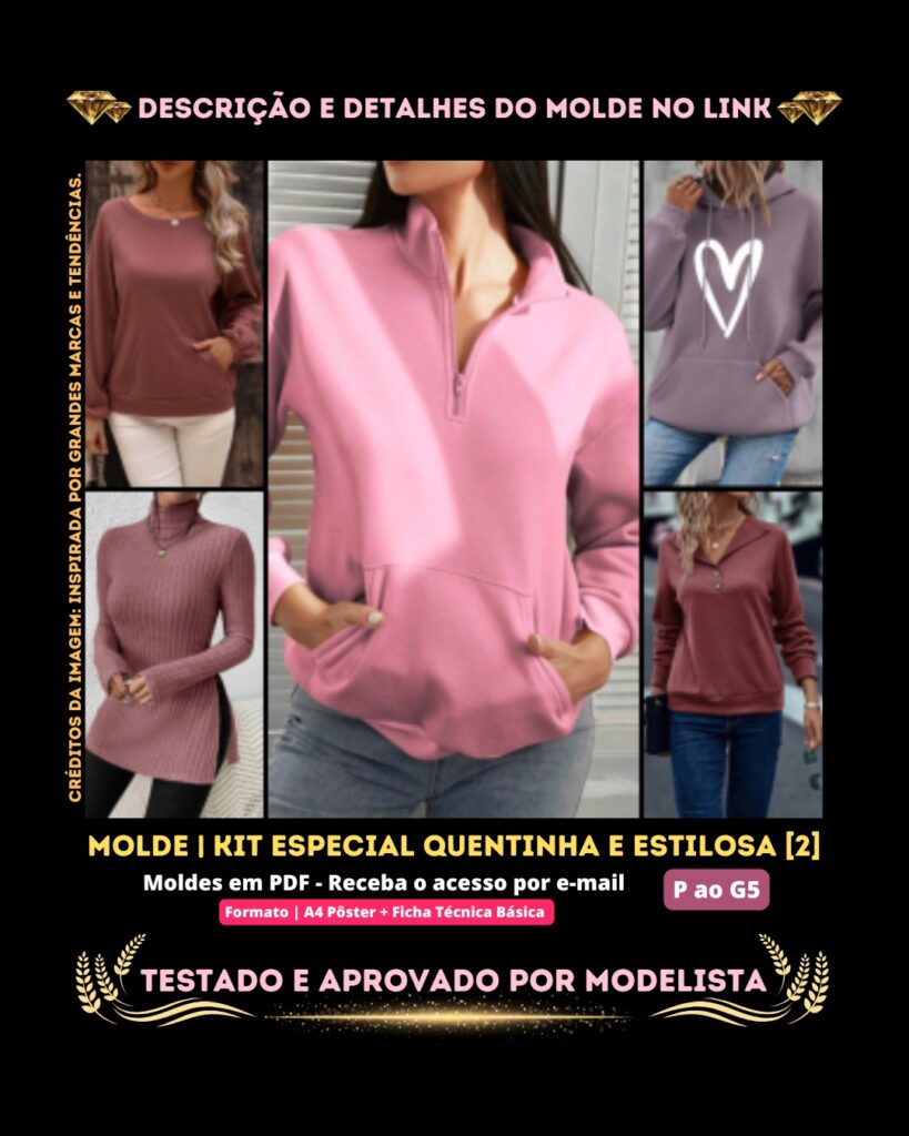 3.4 Kit Especial Quentinha e Estilosa 2 [5 Blusas]