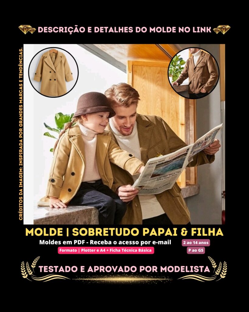 Molde em PDF - Sobretudo Pai & Filha