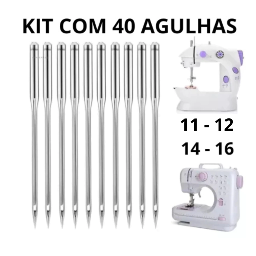 Kit de agulhas para máquina de costura