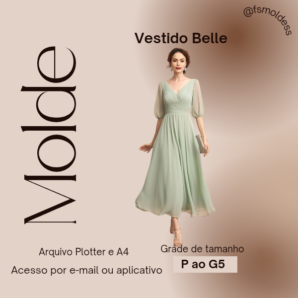 MOLDE VESTIDO BELLE