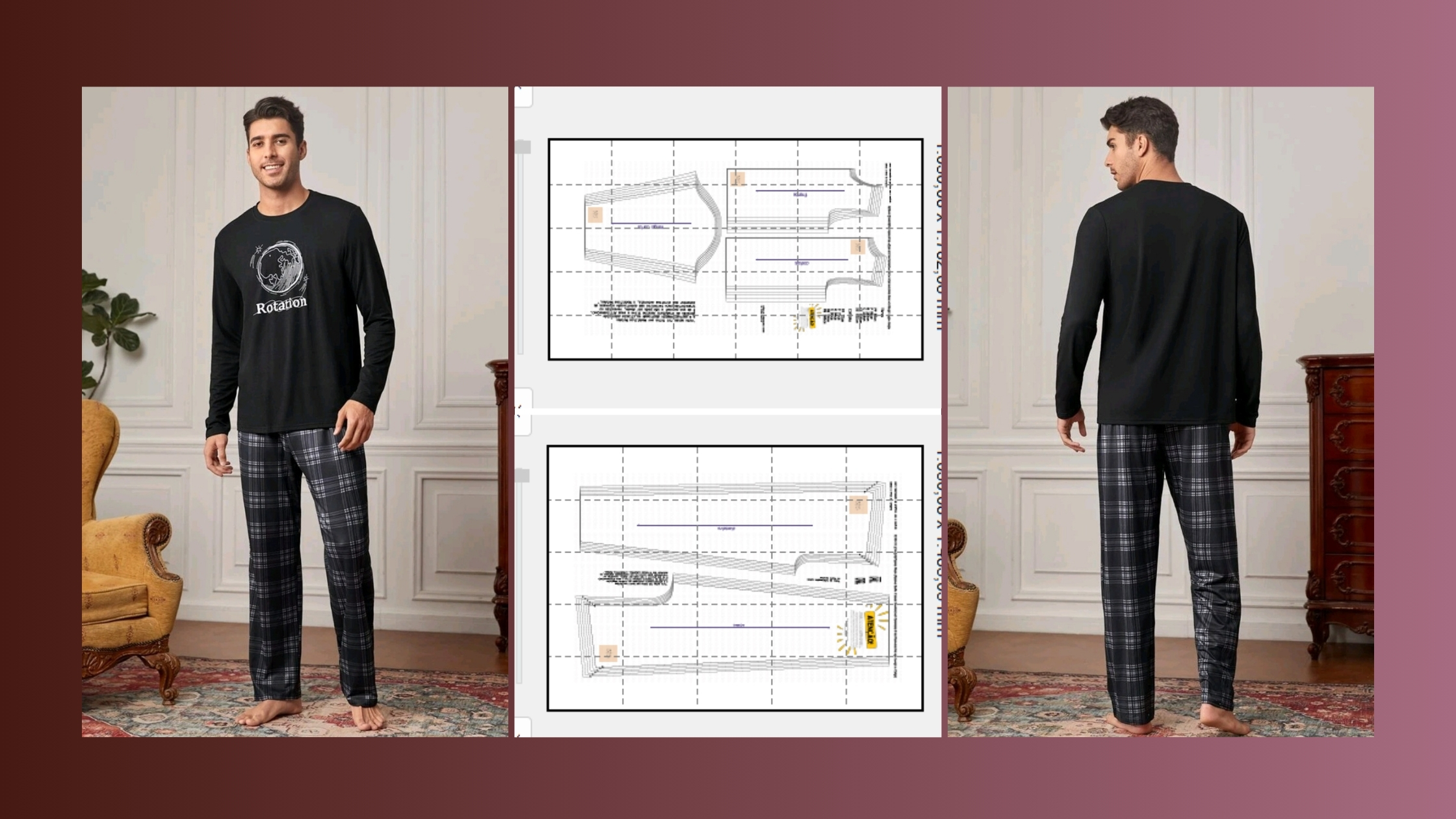 Molde em PDF - Pijama Ruan