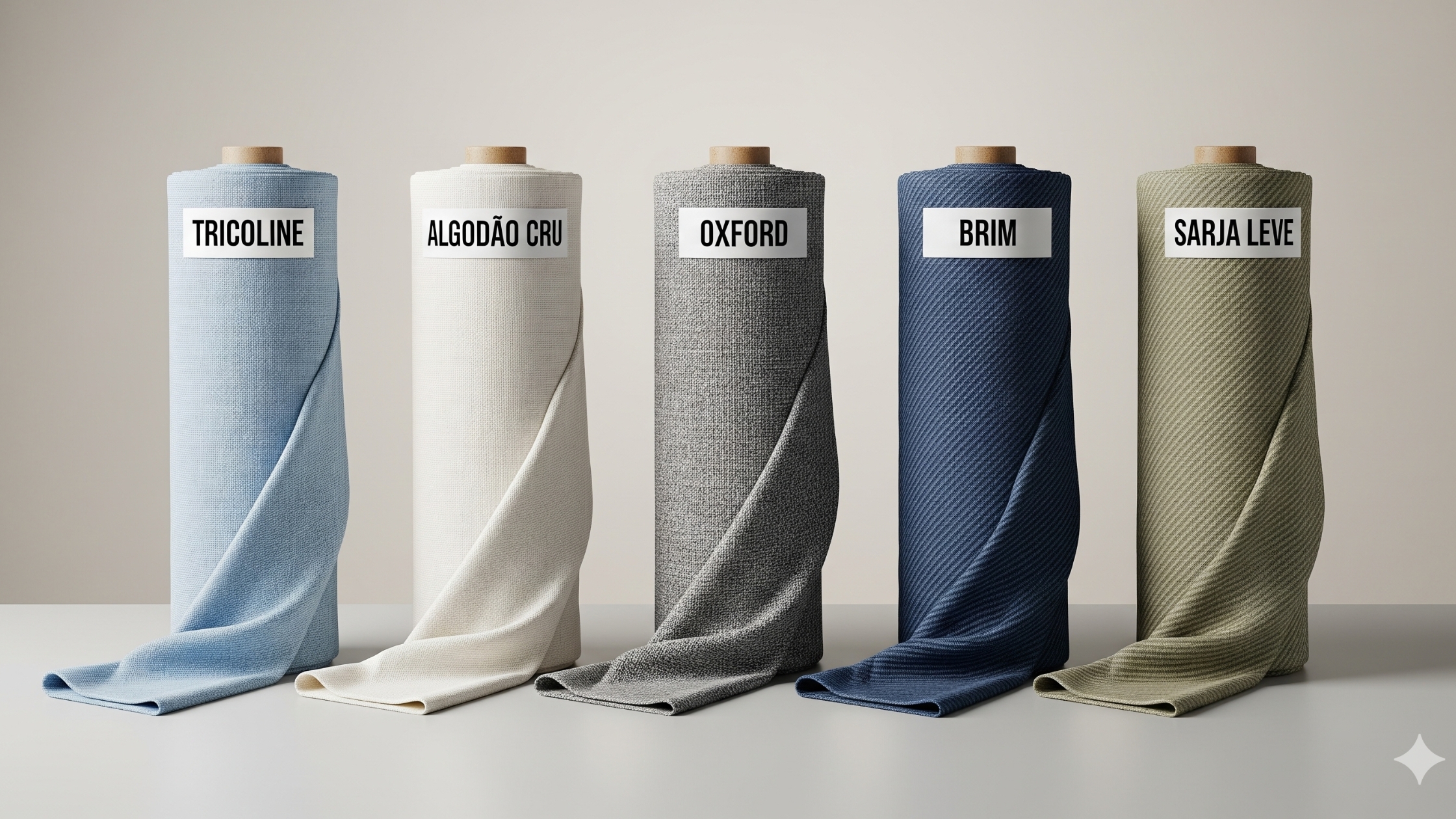 2. Principais tipos de tecidos para iniciantes