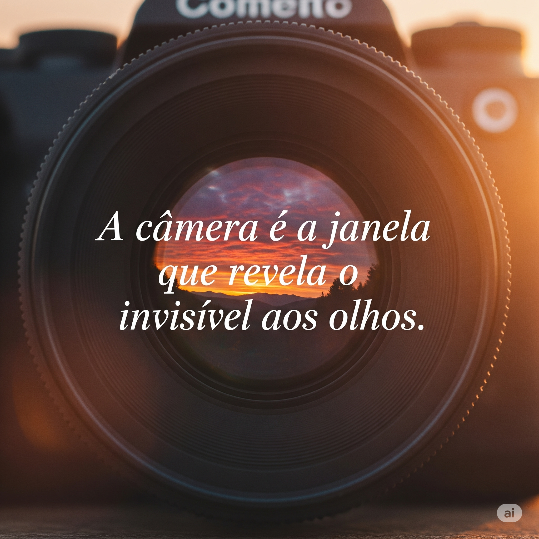 A câmera é a janela que revela o invisível aos olhos