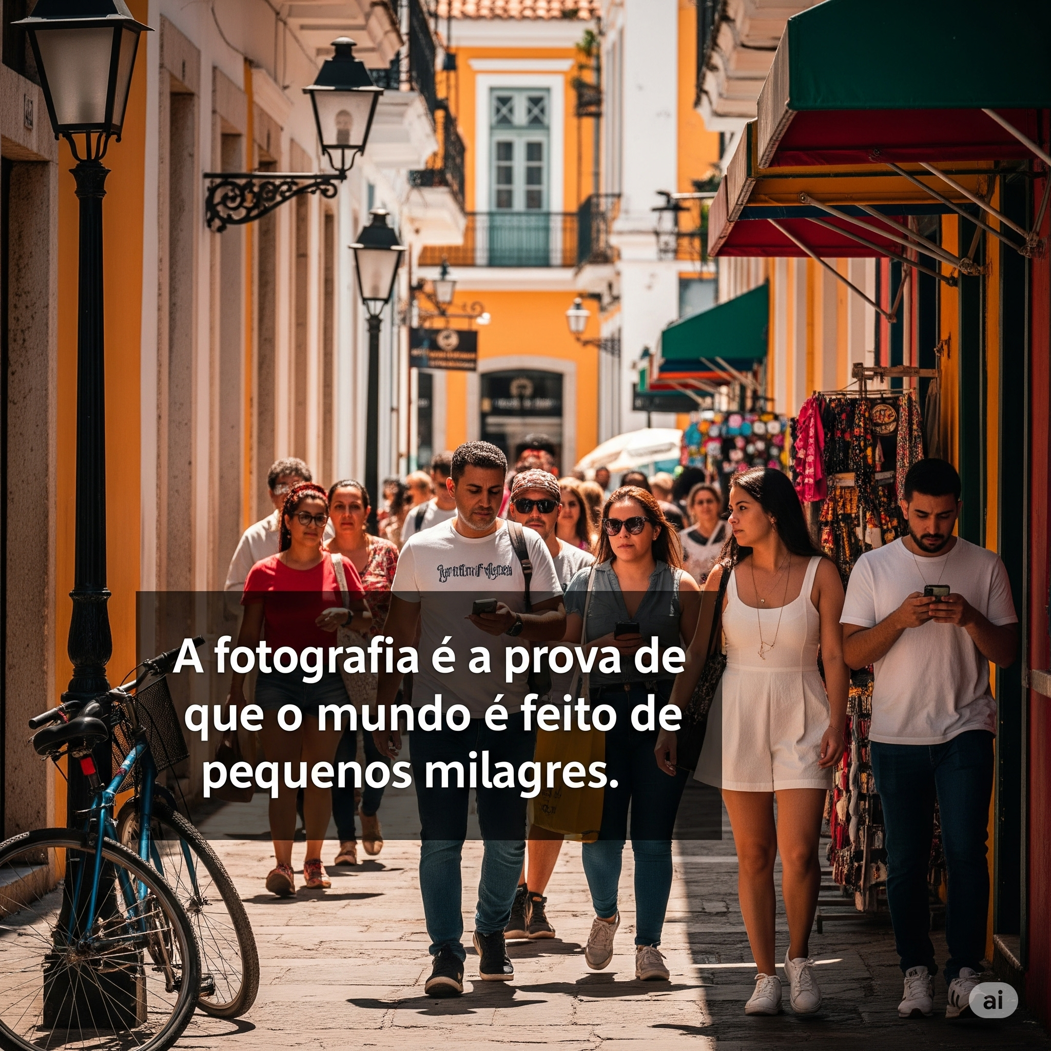 A fotografia é a prova de que o mundo é feito de pequenos milagres