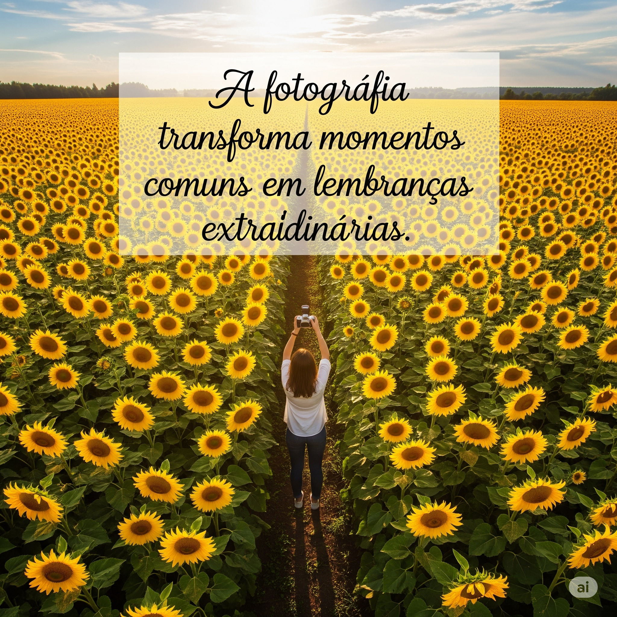 A fotografia transforma momentos comuns em lembranças extraordinárias