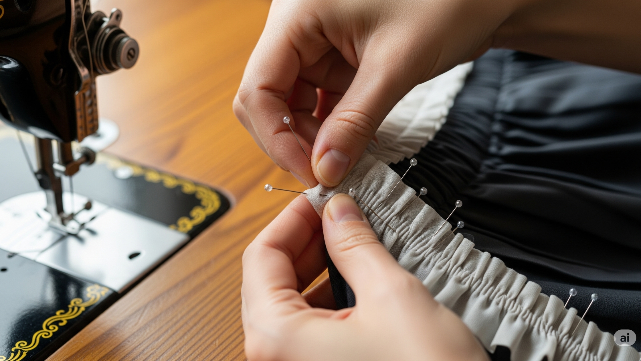 Aplicando os Babados na Peça