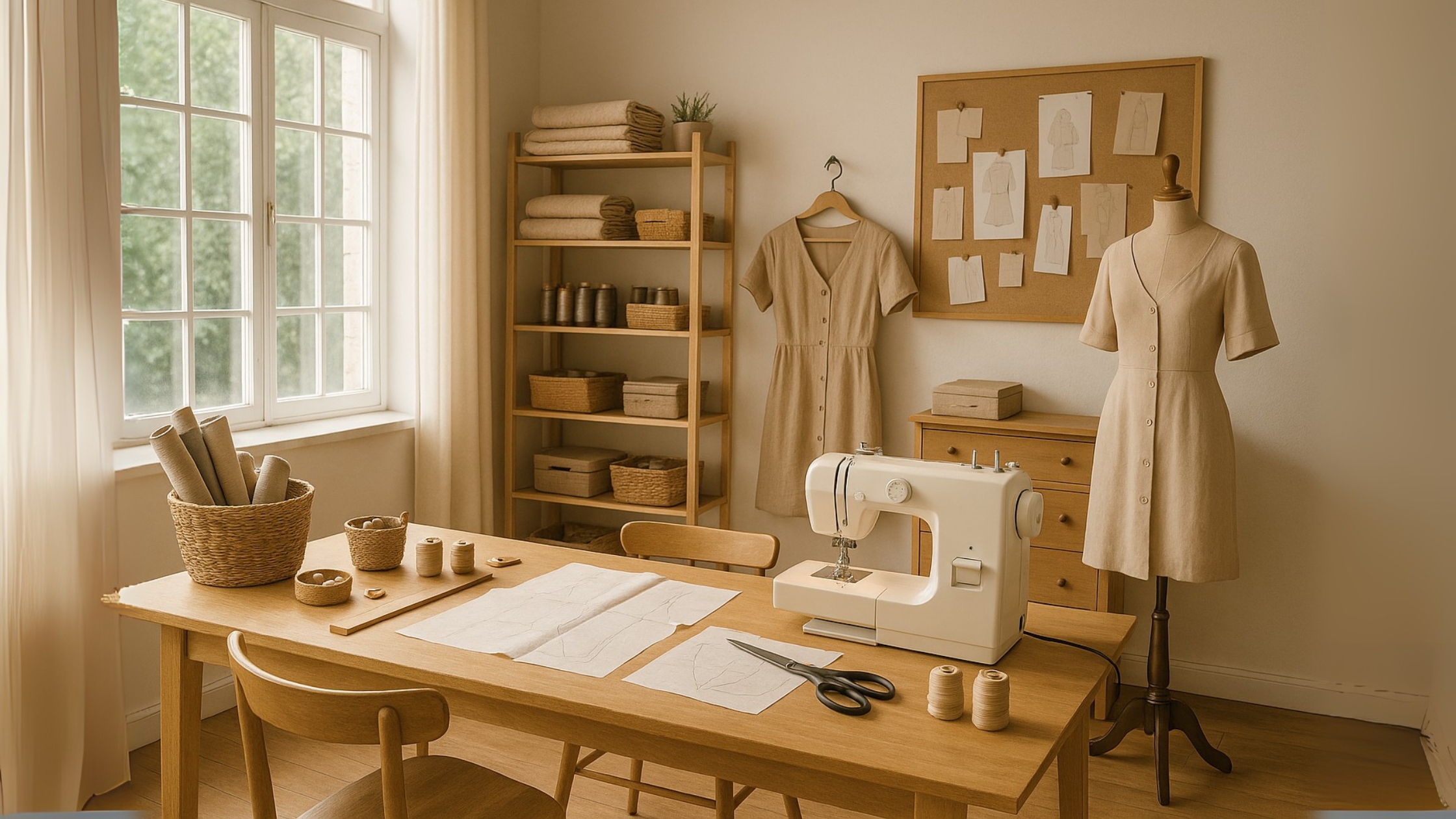 Ateliês de Costura Simples 25 Ideias que Inspiram e Encantam!