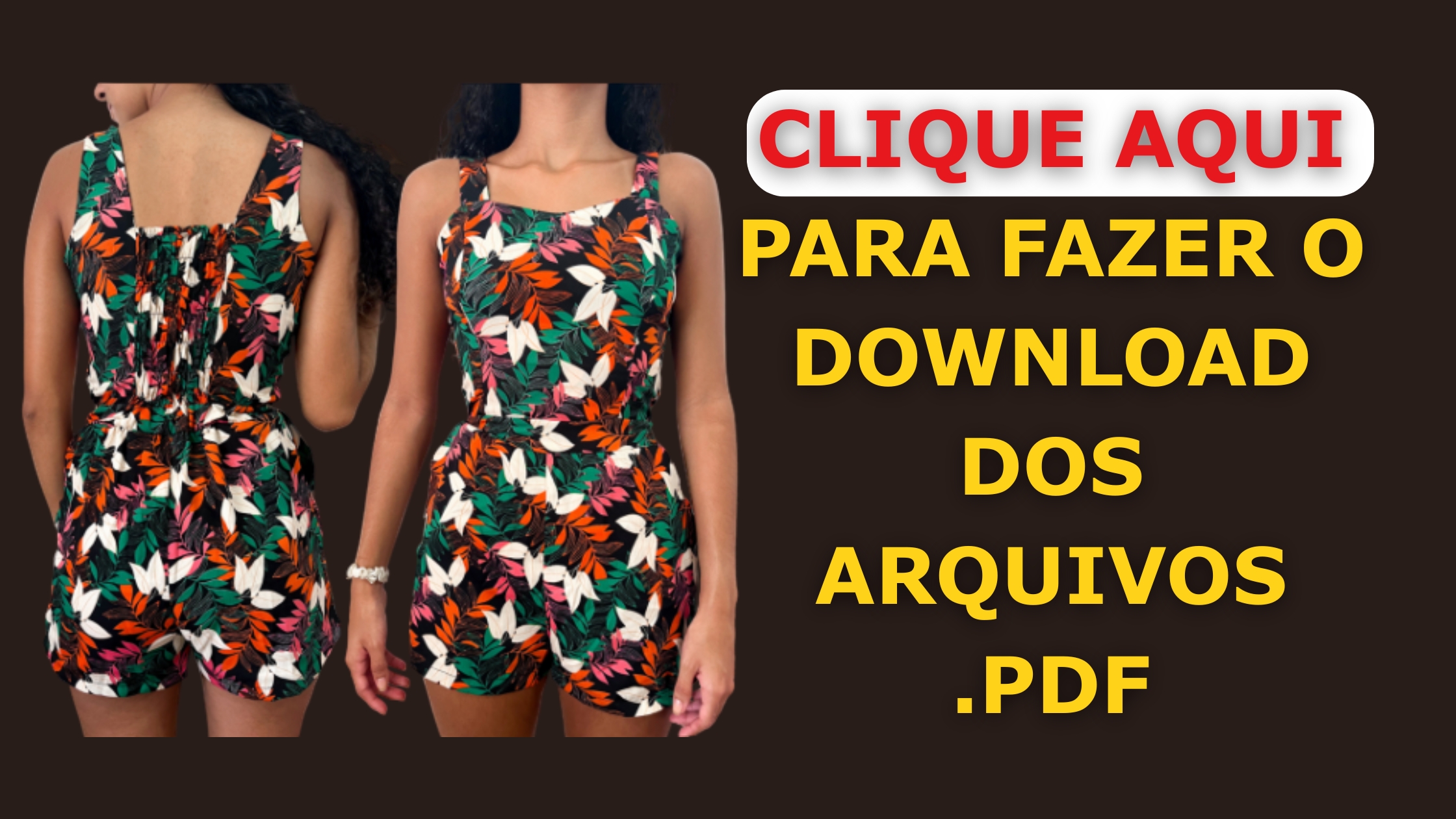 Baixar Molde em PDF Macaquinho Sophie PP ao G5