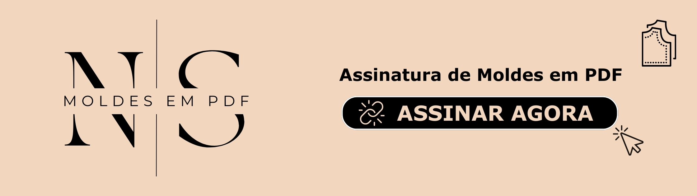 Banner Assinatura de Moldes em PDF