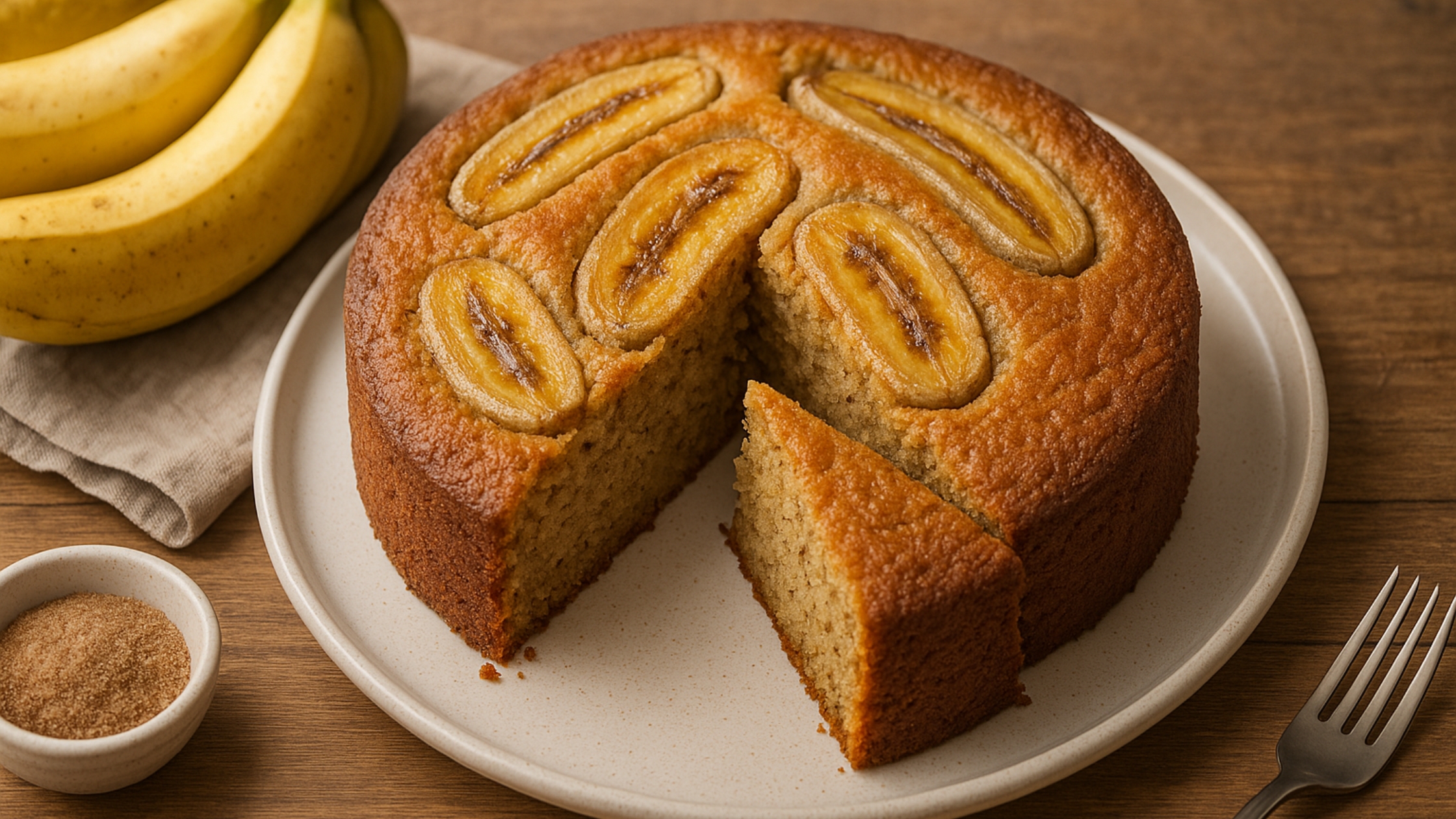 Bolo de Banana Receita Fácil, Saudável e Irresistível