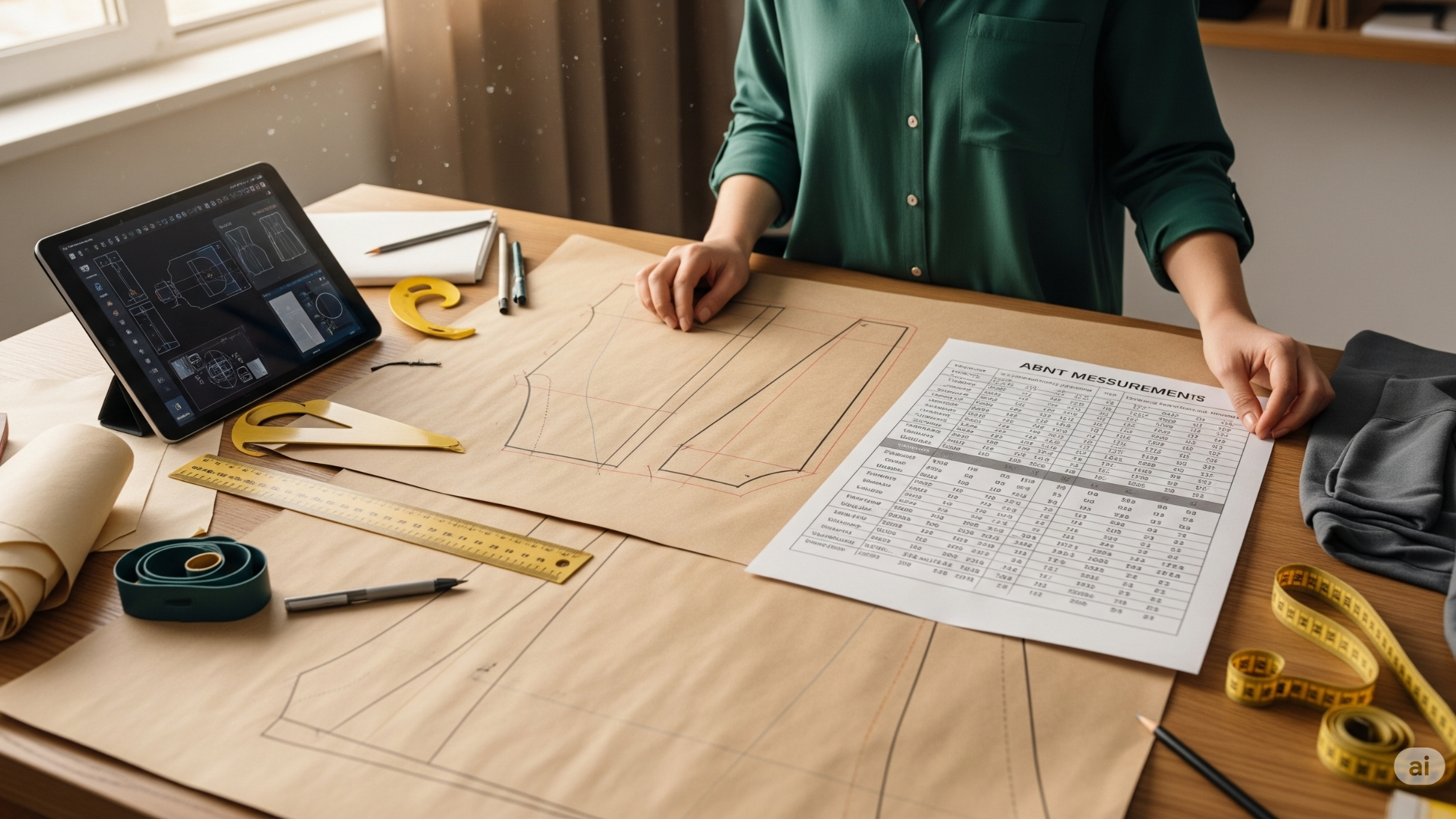 Como adaptar seus moldes à nova tabela