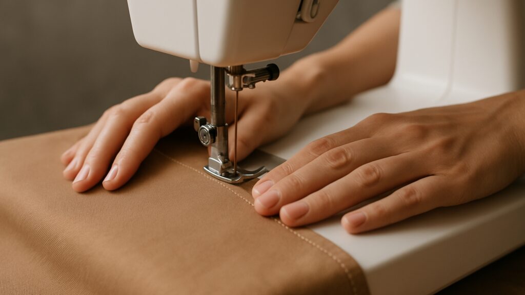 Como fazer acabamento em costura reta