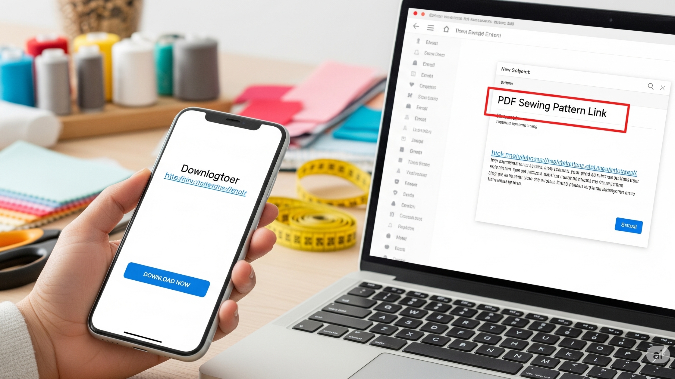 Como recebo os moldes em PDF na prática