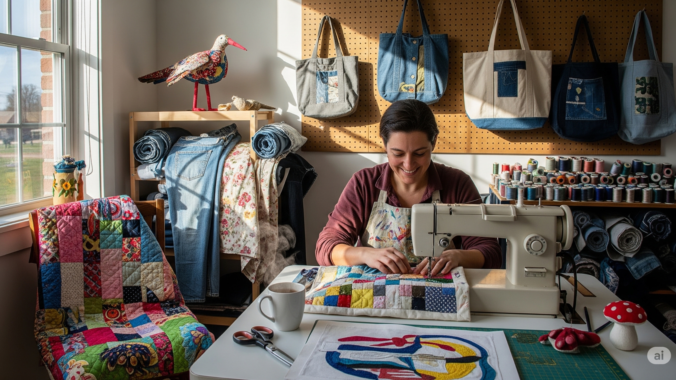Conclusão_ tecidos reciclados são ideais para treinar costura