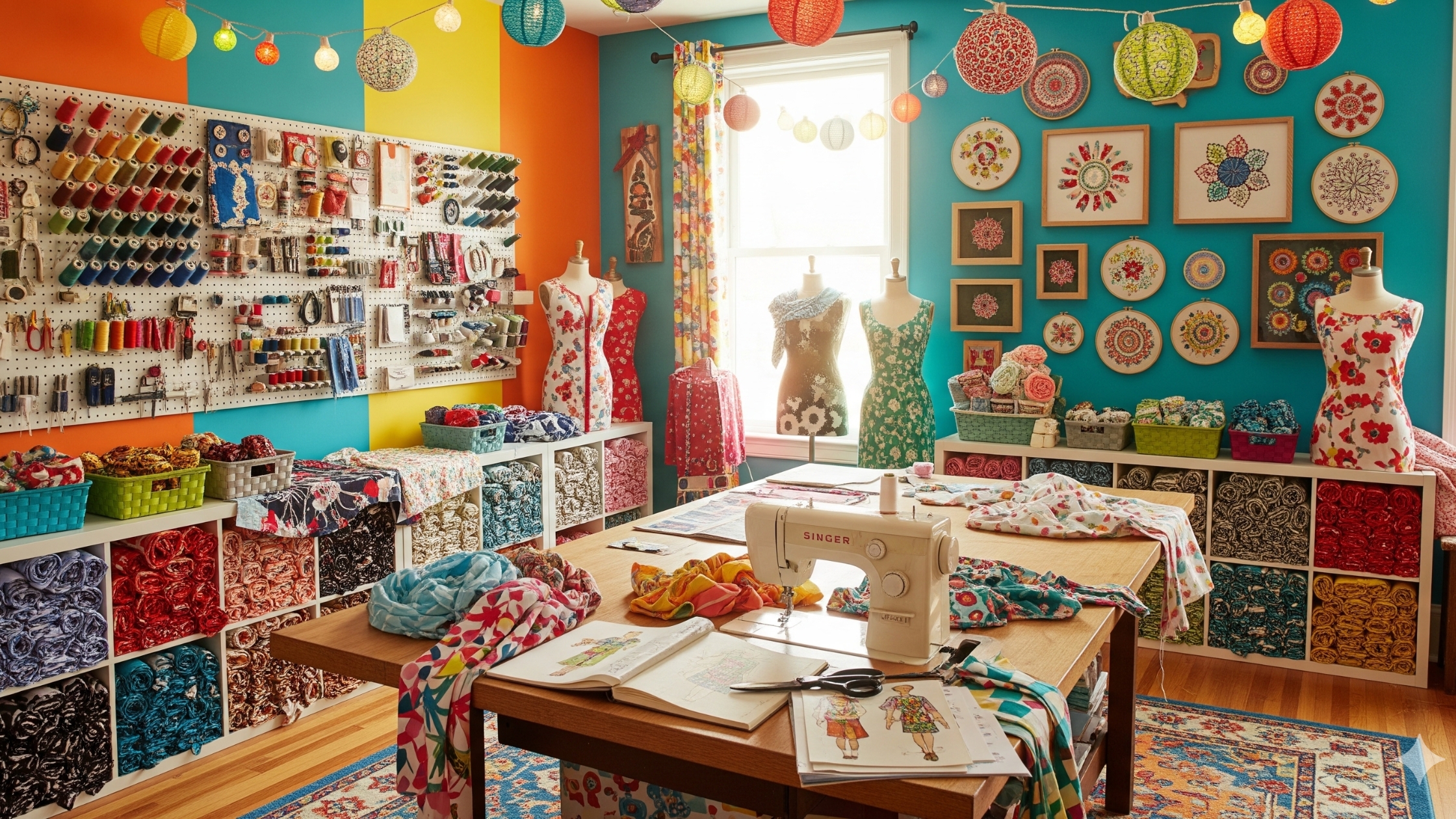 Cores vibrantes para estimular a criatividade