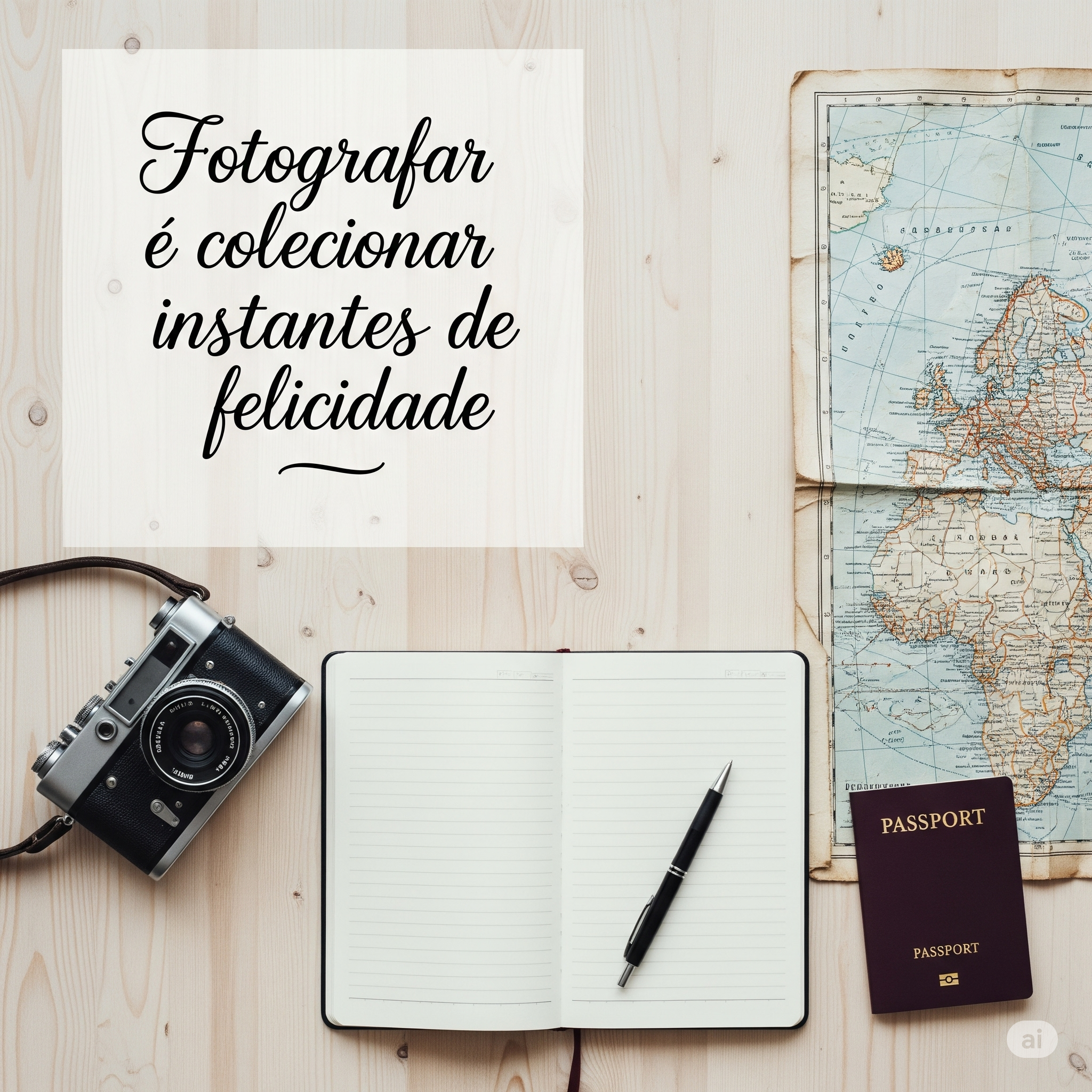 Fotografar é colecionar instantes de felicidade