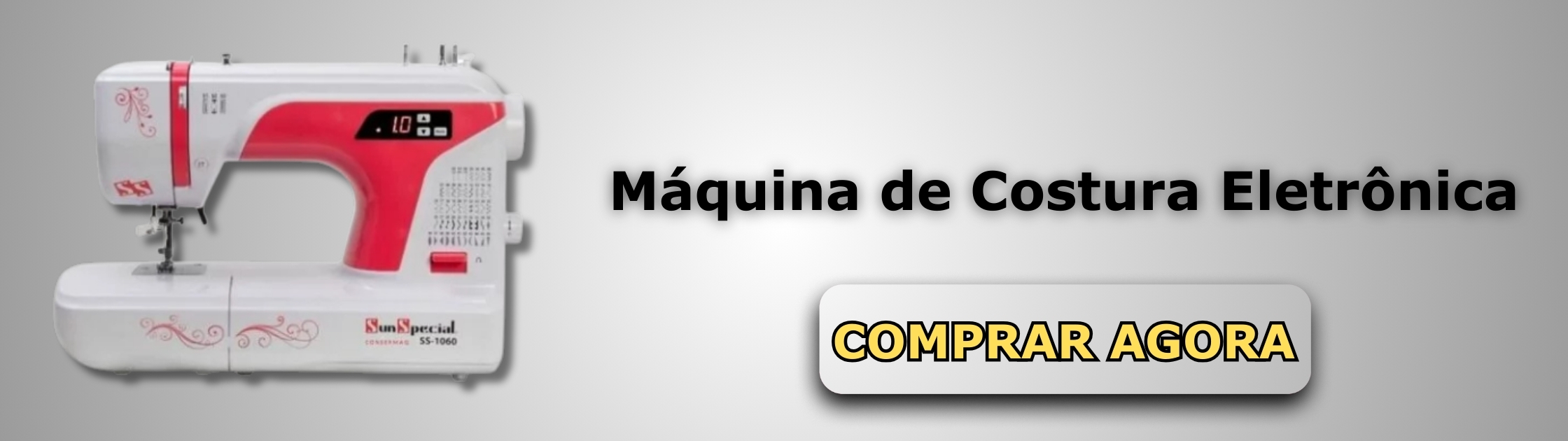 Máquina de costura eletrônica _ Banner de Vendas