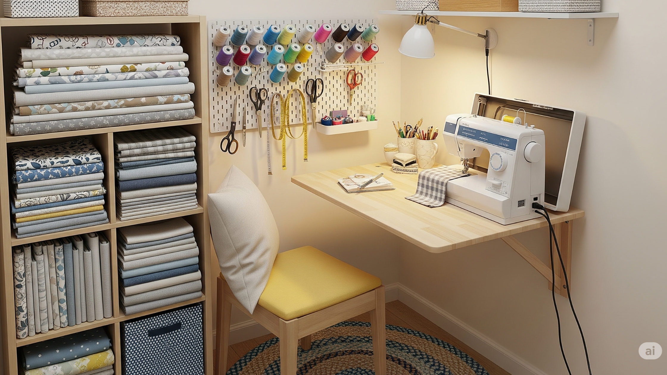 Mesa dobrável para economizar espaço