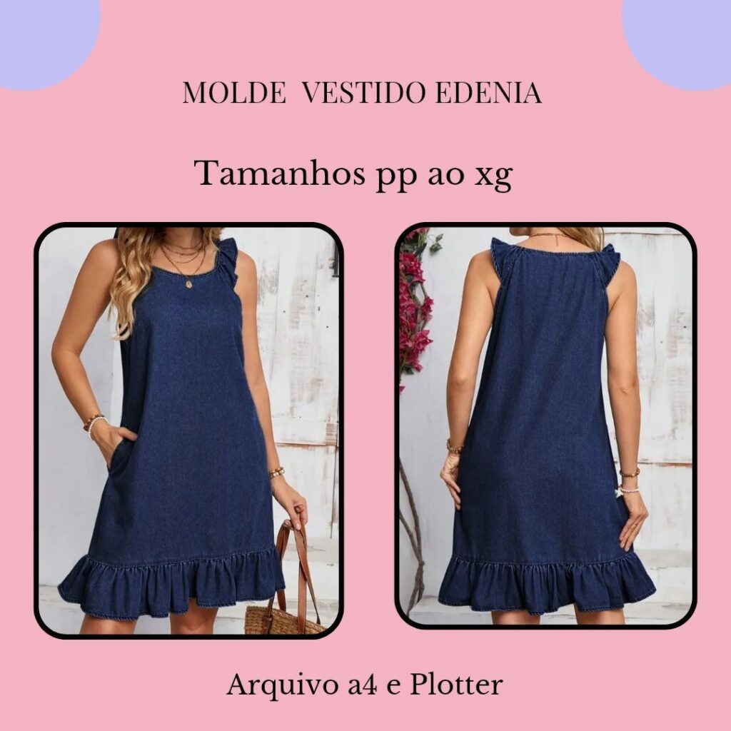 Molde Vestido Edenia