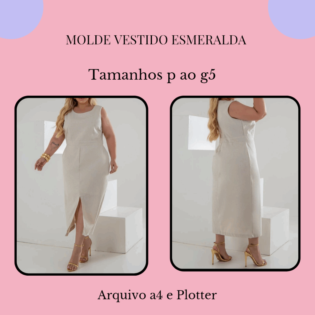 Molde Vestido Esmeralda