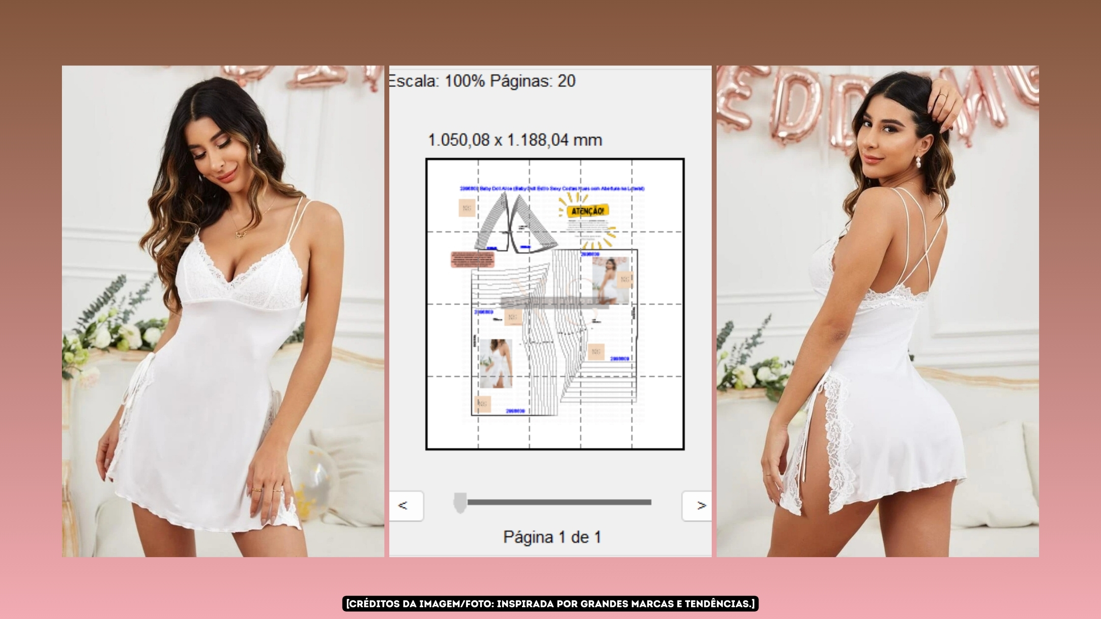 Molde em PDF - Baby Doll Alice