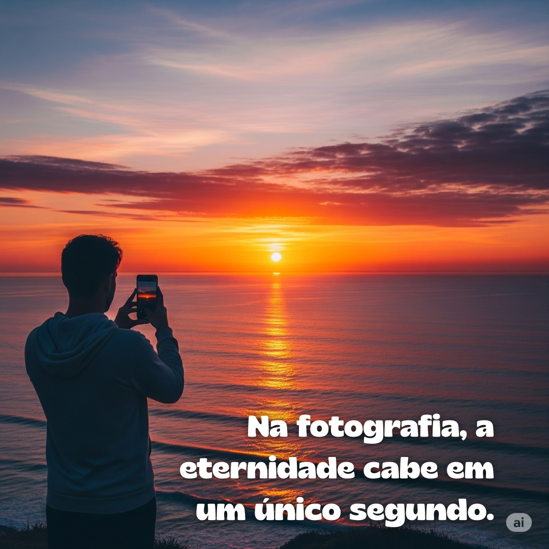 Na fotografia, a eternidade cabe em um único segundo.