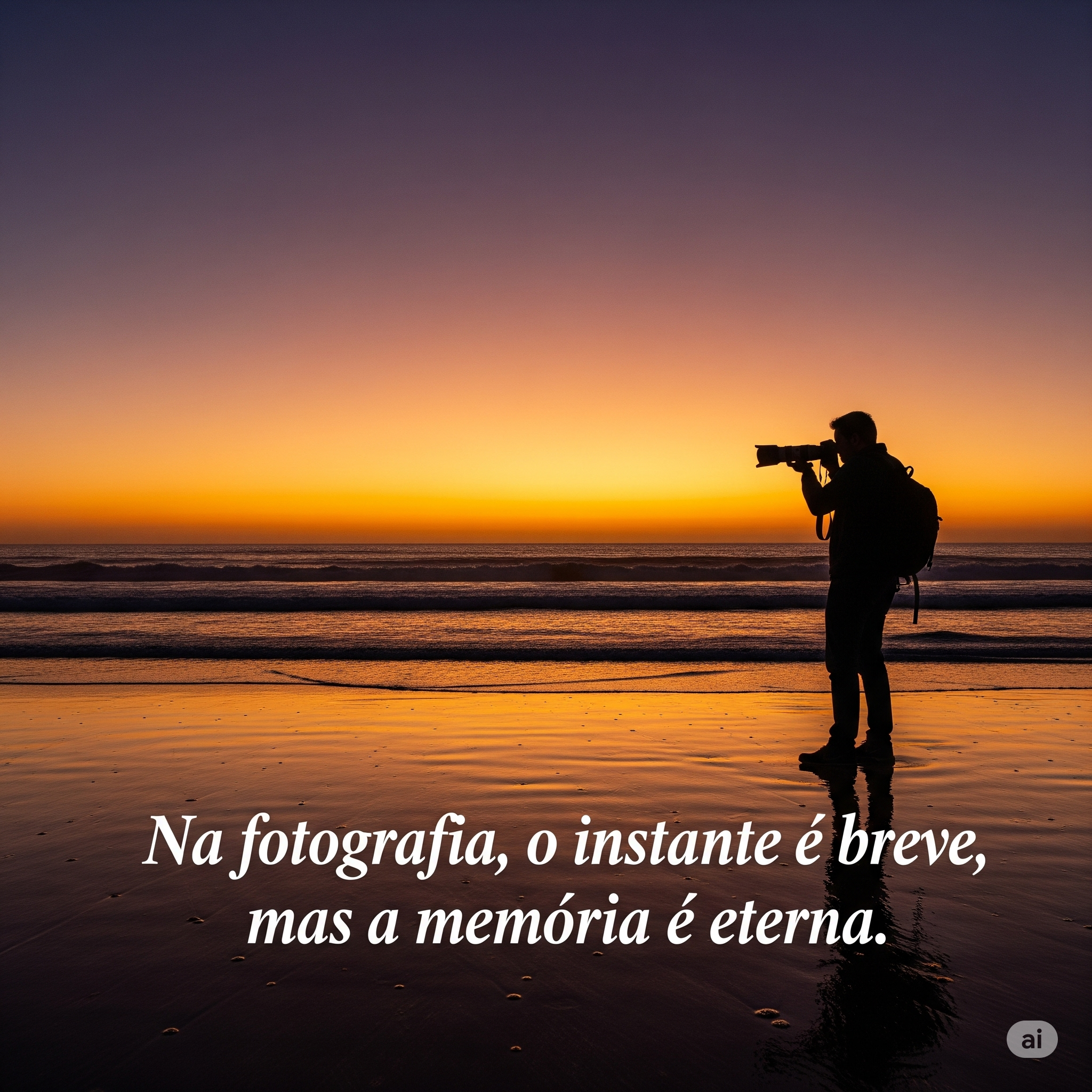 Na fotografia, o instante é breve, mas a memória é eterna.
