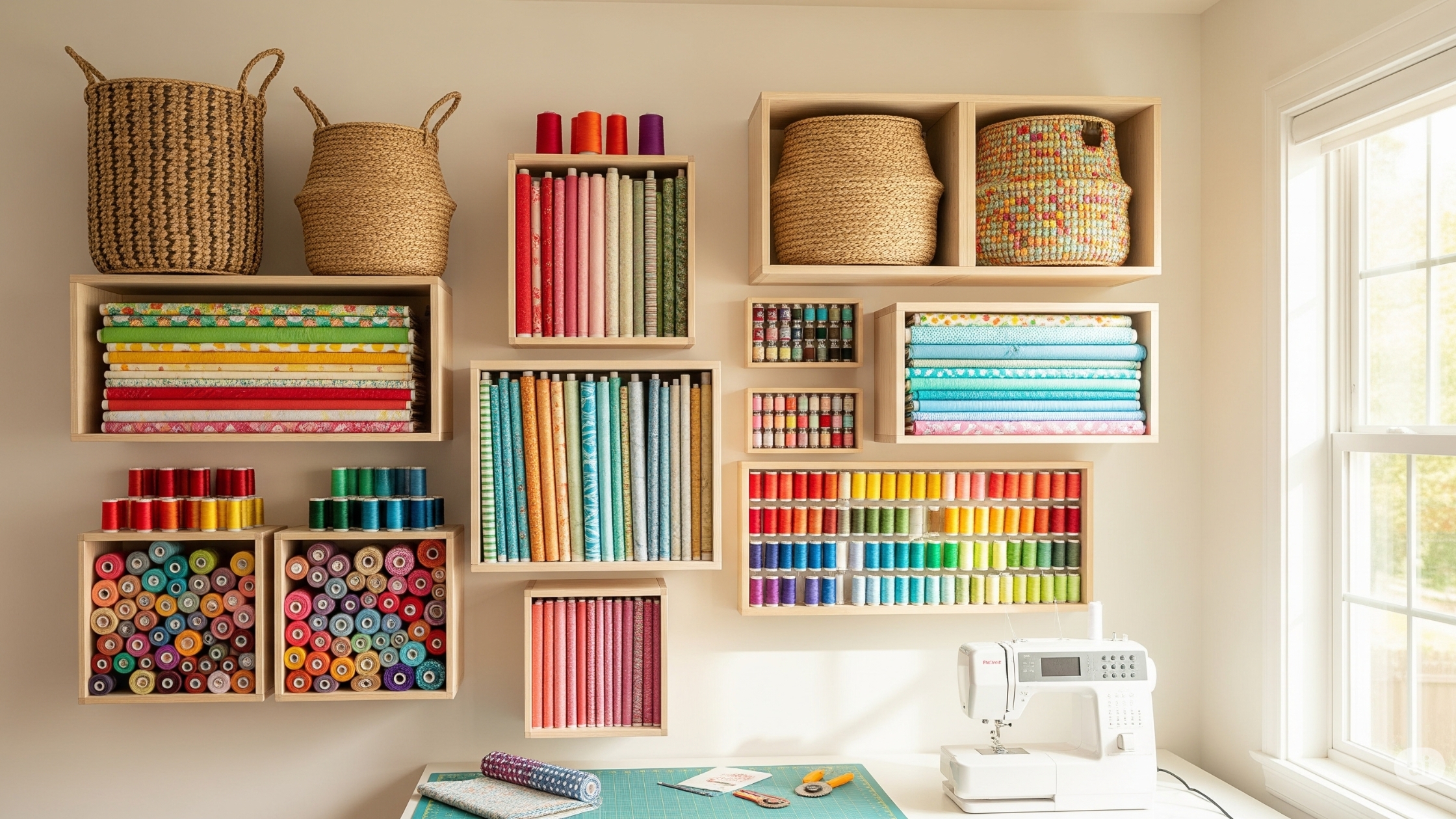 Nichos e prateleiras na parede