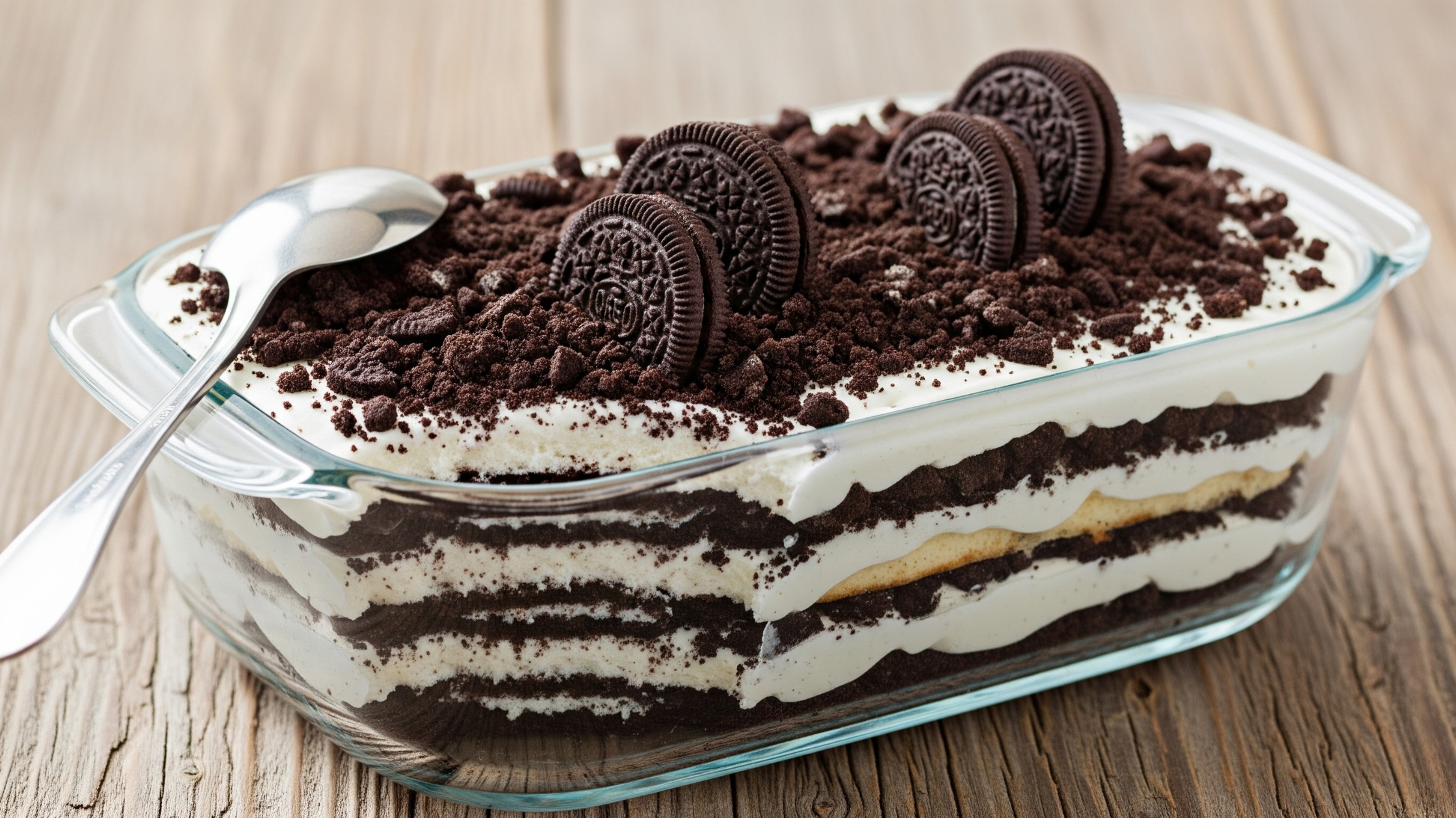 Pavê de Oreo com Leite Condensado Cremoso